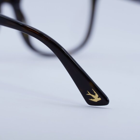 McQ by Alexander McQueen MQ0276O 002 Eyeglasses Havana 52mm Square Frame - Picture 8 of 11